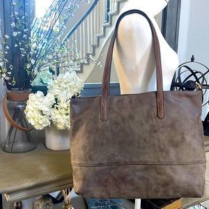 Vegan leather 2 in 1 tote